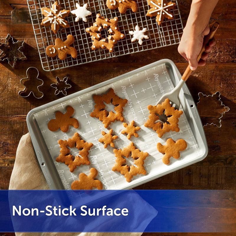 slide 5 of 7, Reynolds Kitchens Cookie Baking Sheets Pre-Cut Parchment Paper - 25ct/33.33sq ft, 25 ct, 33.33sq ft