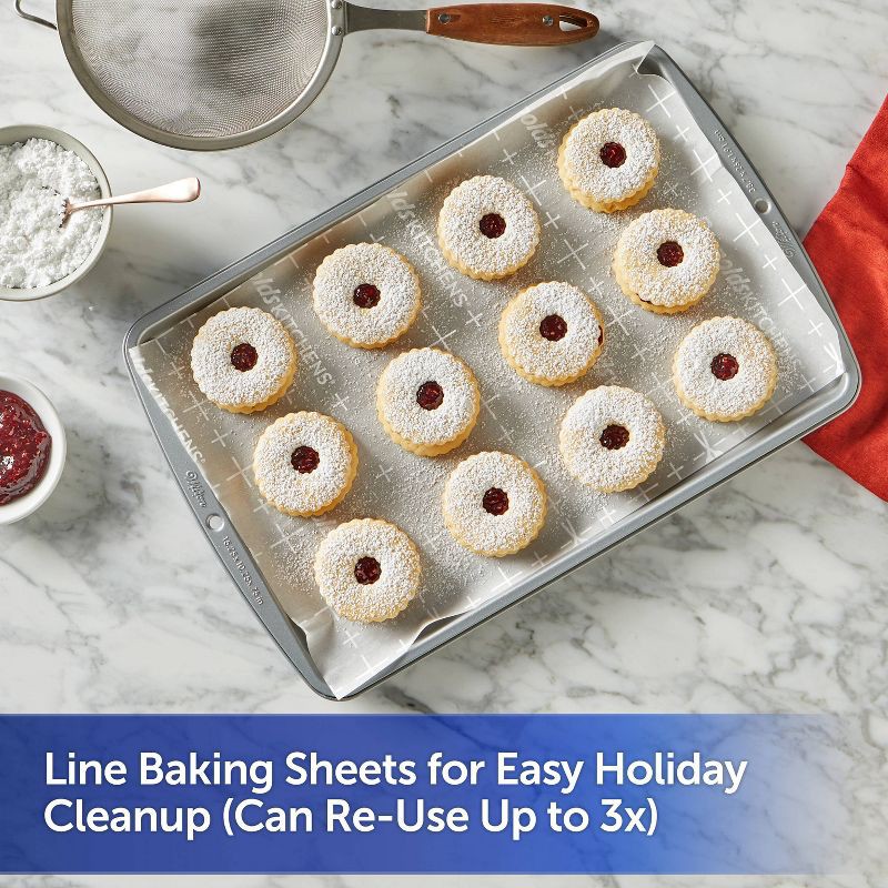 slide 6 of 7, Reynolds Kitchens Cookie Baking Sheets Pre-Cut Parchment Paper - 25ct/33.33sq ft, 25 ct, 33.33sq ft