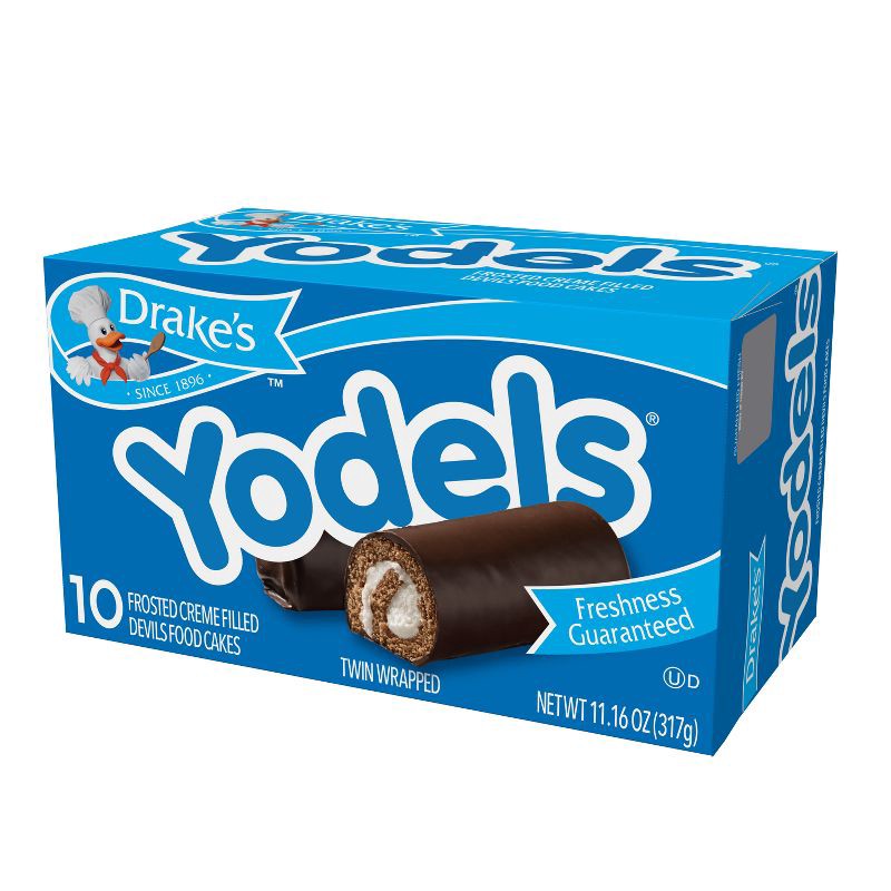 slide 3 of 4, Drake Yodels Frosted Creme Filled Devil's Food Cakes - 11oz/10ct, 11 oz, 10 ct