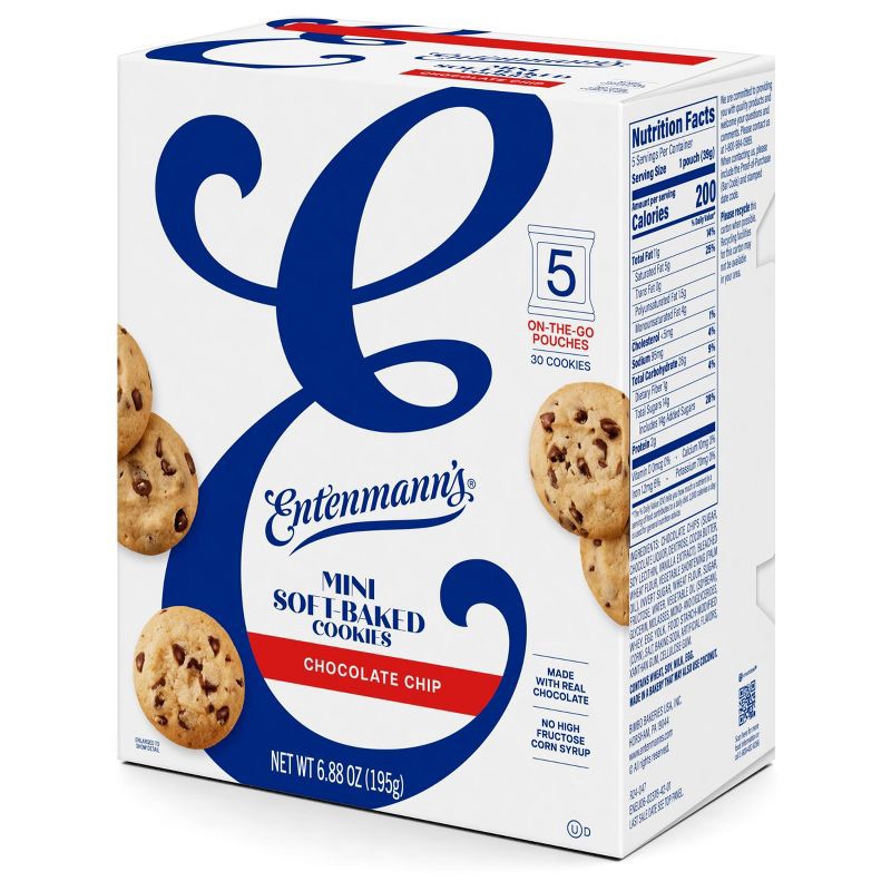 slide 2 of 9, Entenmann's Chocolate Chip Cookie Little Bites - 6.88oz, 6.88 oz