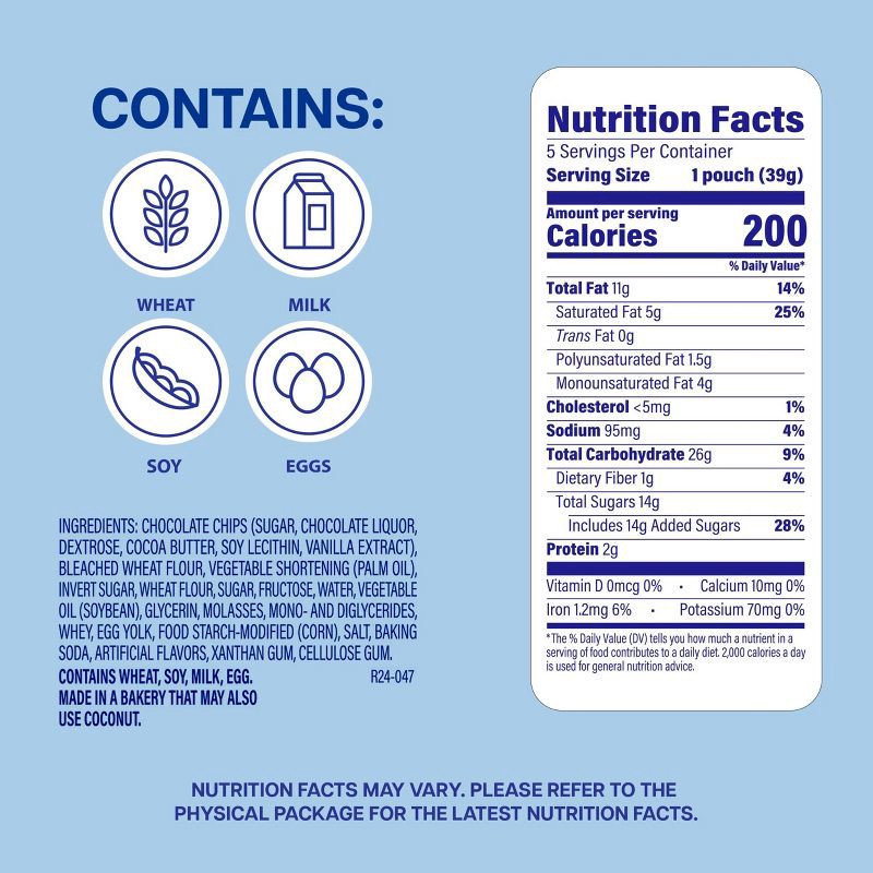 slide 4 of 9, Entenmann's Chocolate Chip Cookie Little Bites - 6.88oz, 6.88 oz