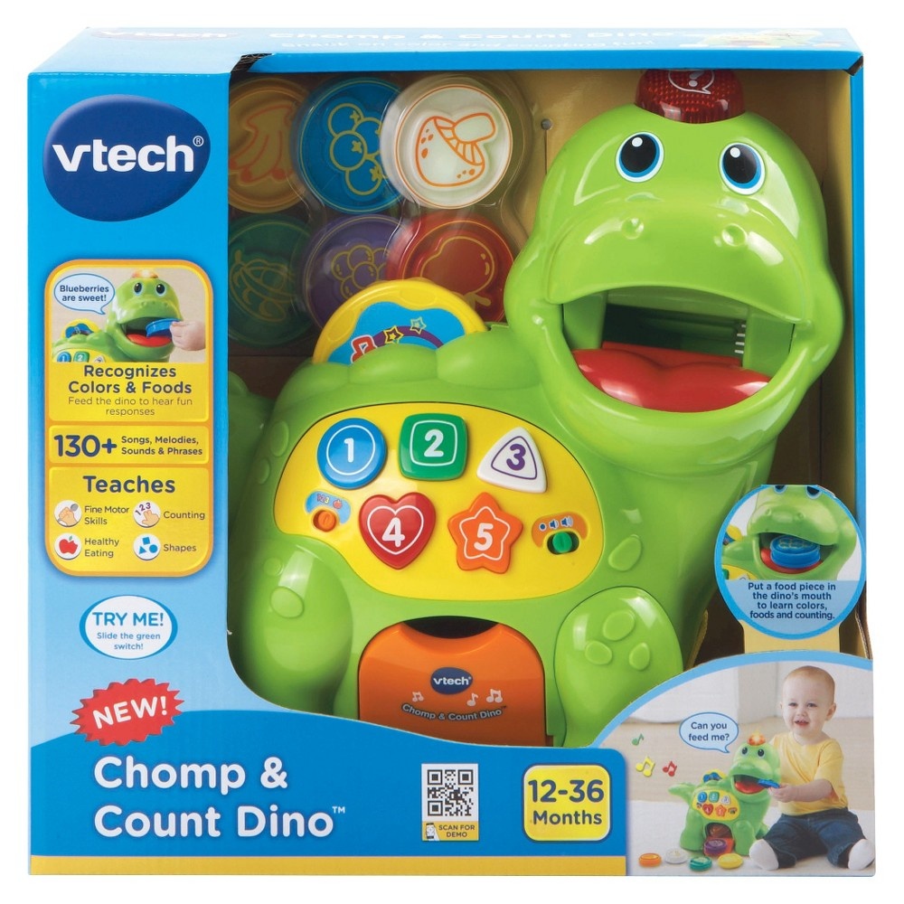 slide 2 of 6, VTech Chomp and Count Dino, 1 ct