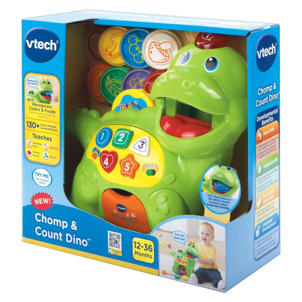 slide 6 of 6, VTech Chomp and Count Dino, 1 ct