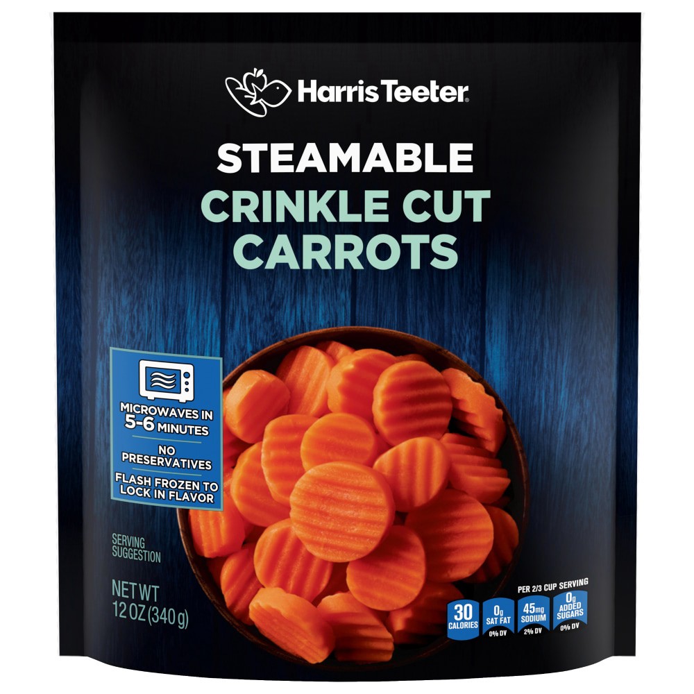 slide 1 of 4, Harris Teeter Crinkle Cut Carrots, 12 oz