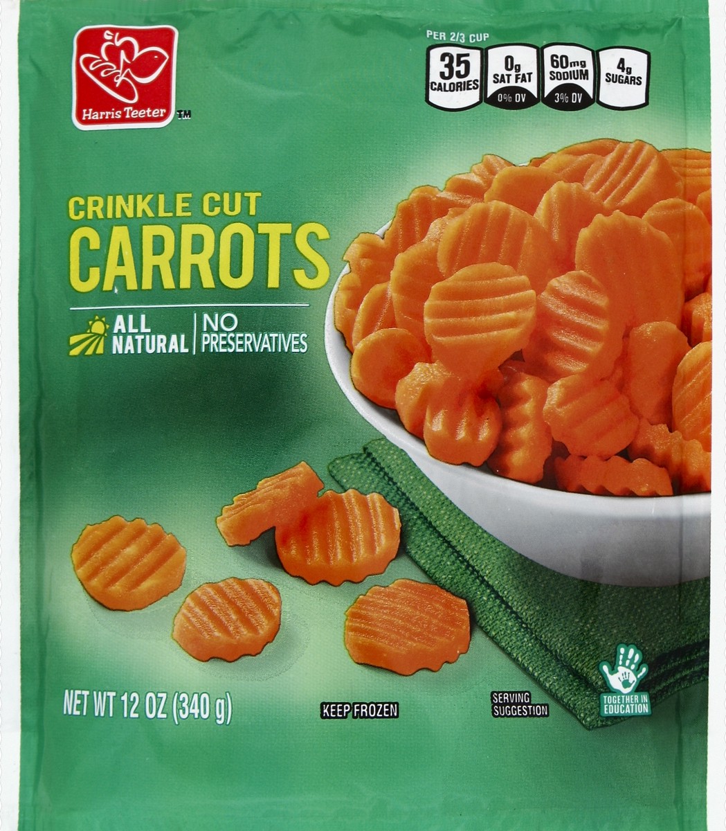 slide 1 of 4, Harris Teeter Crinkle Cut Carrots, 12 oz