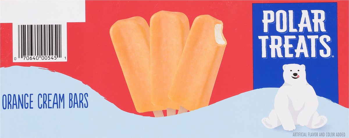 slide 4 of 9, Polar Treats Orange Cream Ice Cream Bars 20 - 2.25 fl oz ea, 20 ct