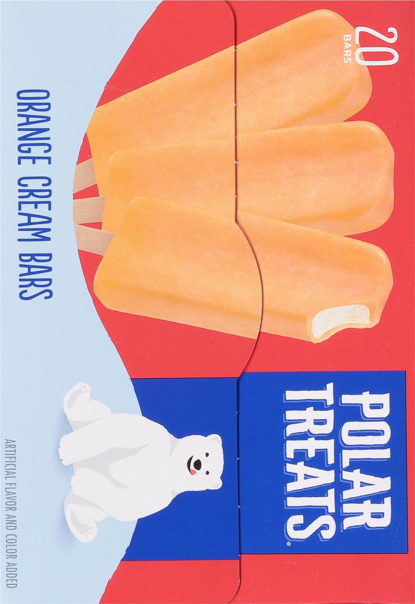 slide 8 of 9, Polar Treats Orange Cream Ice Cream Bars 20 - 2.25 fl oz ea, 20 ct