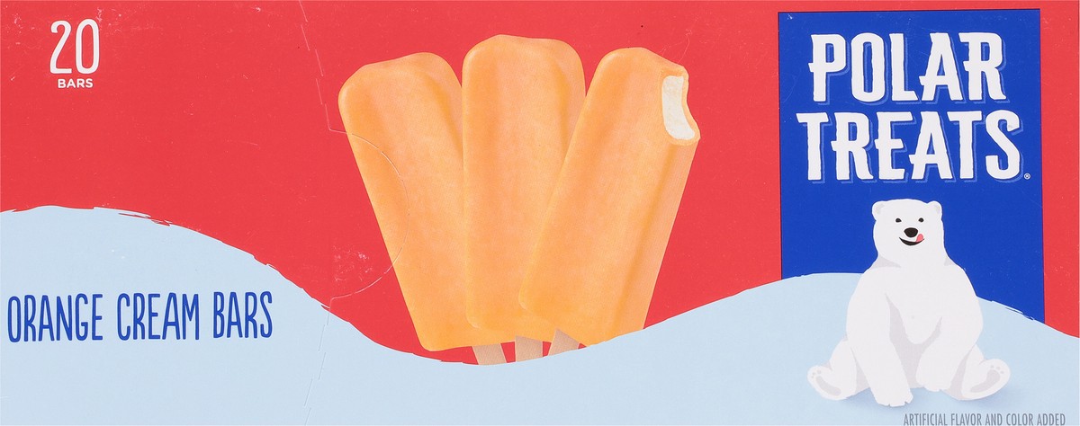 slide 9 of 9, Polar Treats Orange Cream Ice Cream Bars 20 - 2.25 fl oz ea, 20 ct