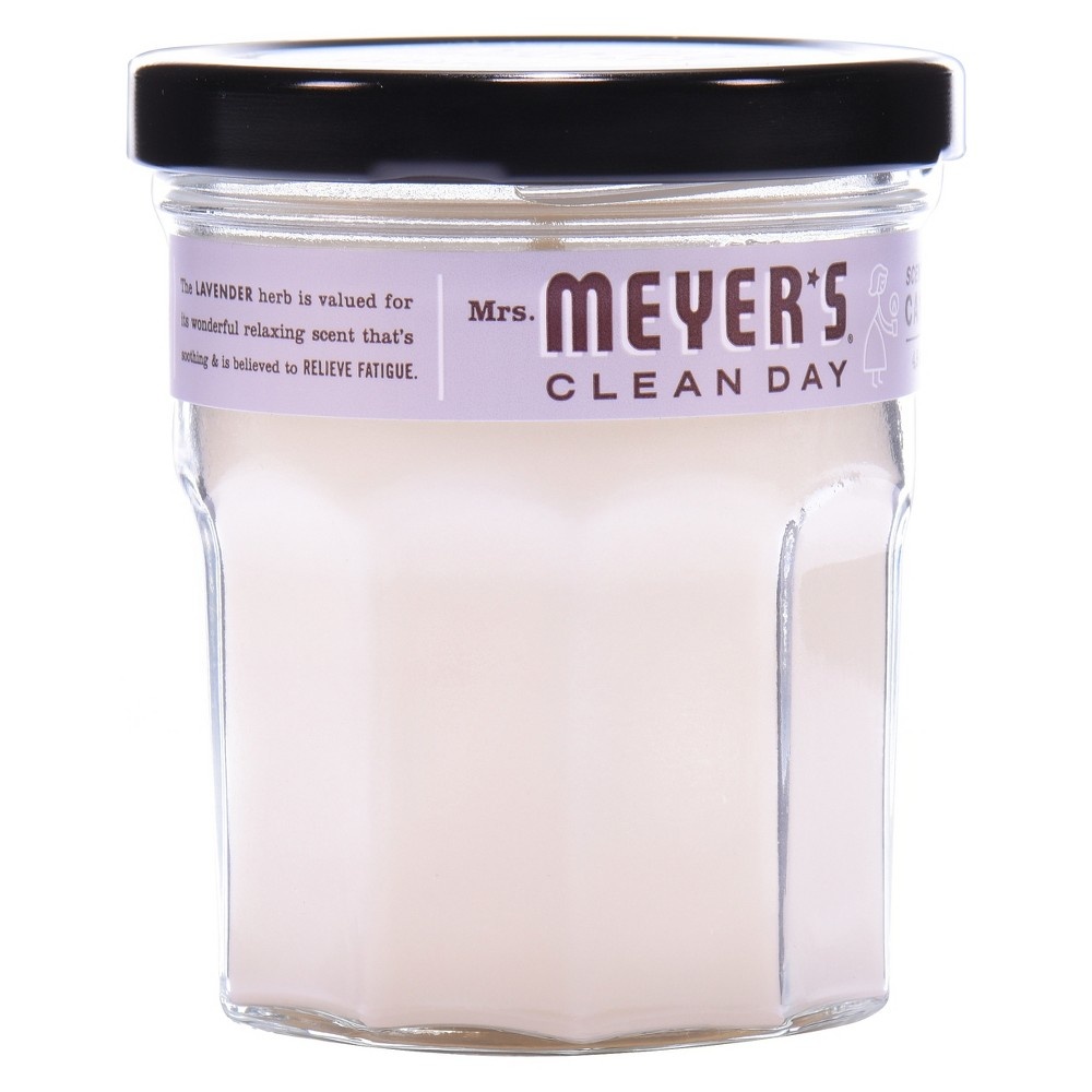 slide 3 of 3, Mrs. Meyer's Lavender Soy Glass Candle, 4.9 oz