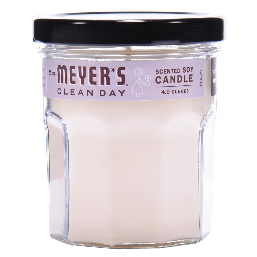 slide 2 of 3, Mrs. Meyer's Lavender Soy Glass Candle, 4.9 oz