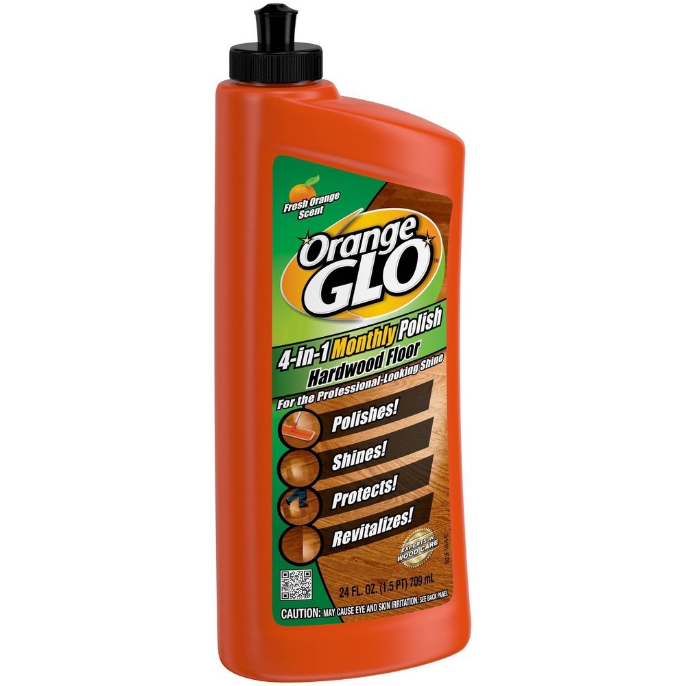 slide 2 of 3, Orange Glo 4-in-1 Monthly Hardwood Floor Polish Orange Scent, 24 fl oz