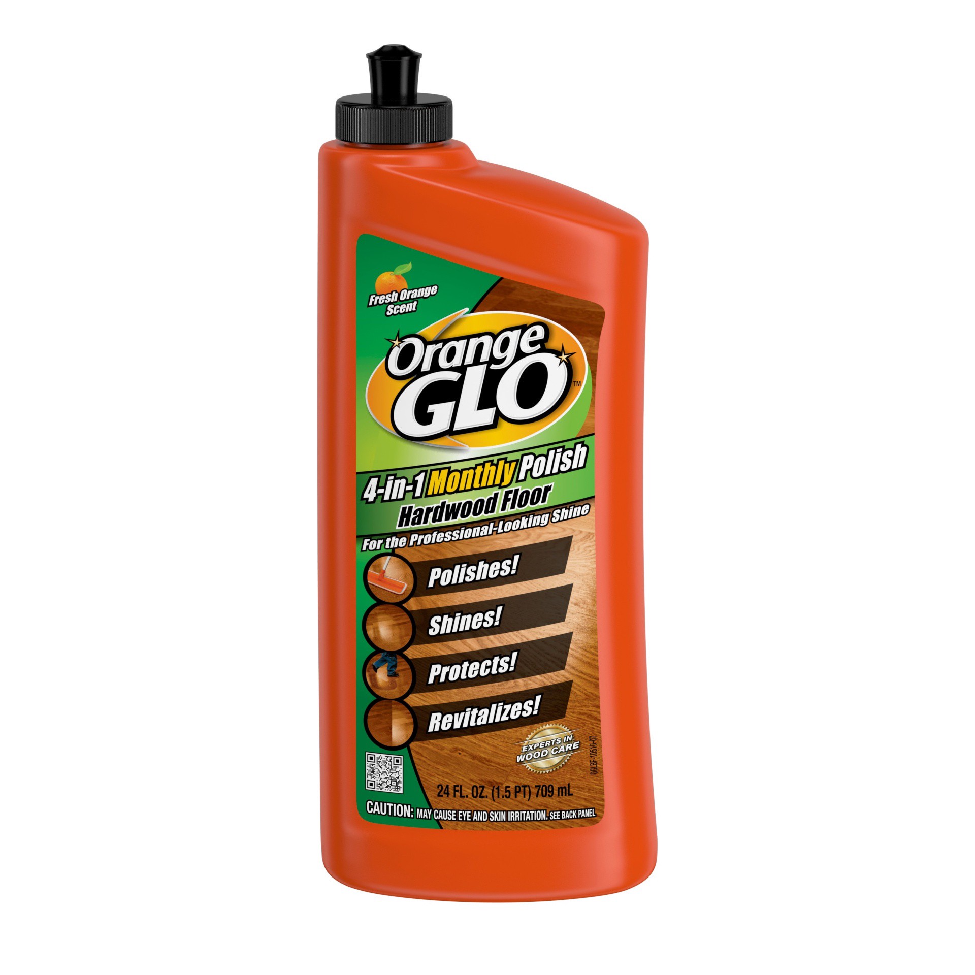 slide 1 of 3, Orange Glo 4-in-1 Monthly Hardwood Floor Polish Orange Scent, 24 fl oz