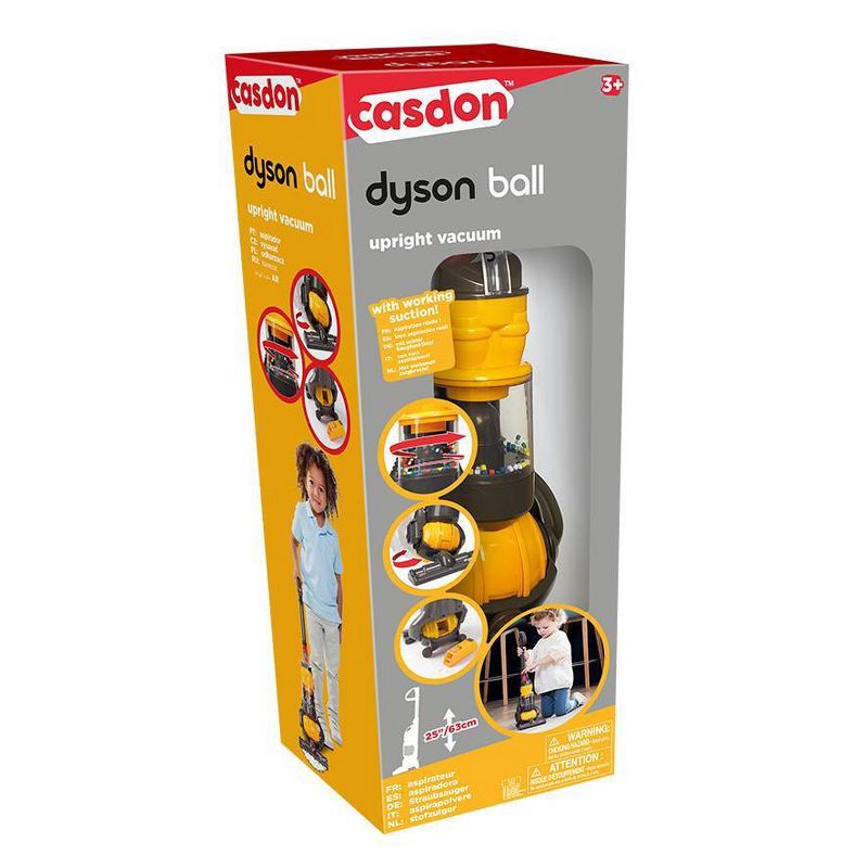 slide 7 of 7, Dyson Casdon Toy Ball Vacuum with Working Suction, Zooming Colorful Beads and Removable 'Dirt' Compartment!, 1 ct