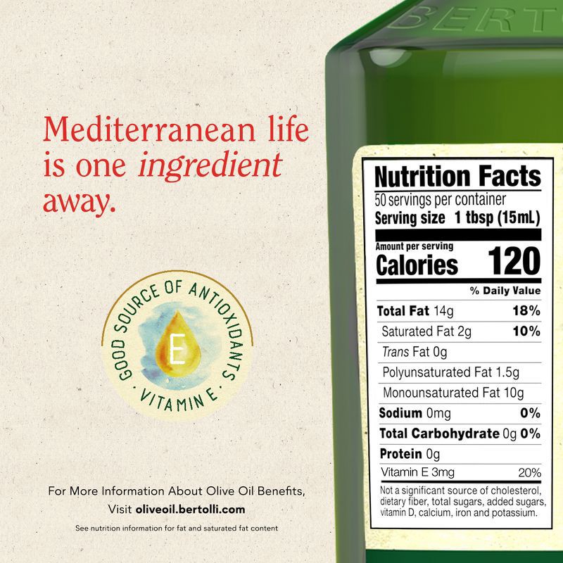 slide 4 of 9, Bertolli Extra Virgin Olive Oil Rich Taste - 25.36 fl oz, 25.36 fl oz
