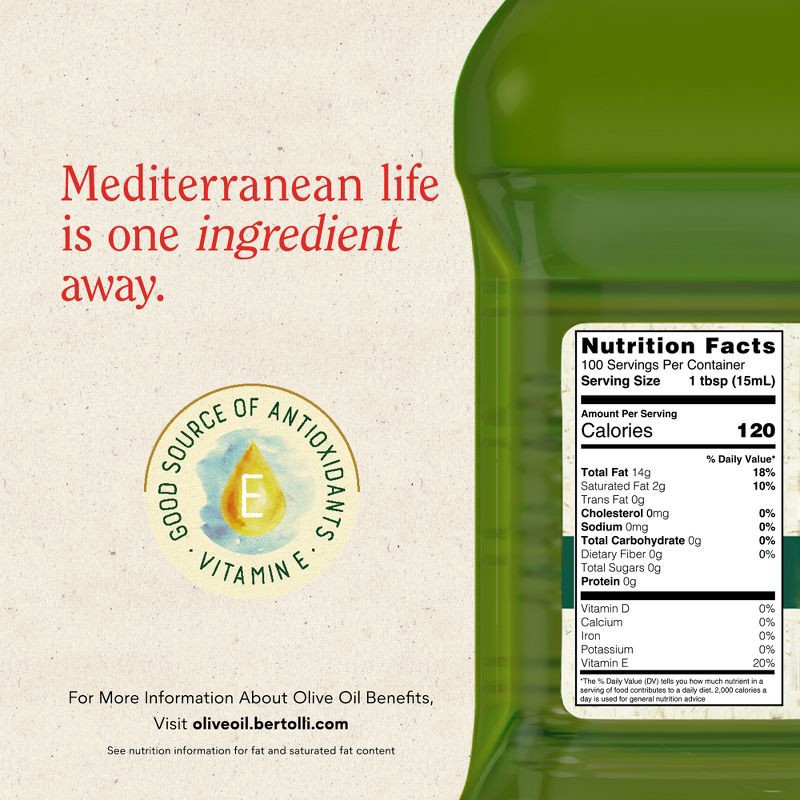 slide 4 of 9, Bertolli Extra Virgin Olive Oil Rich Taste - 50.72 fl oz, 50.72 fl oz