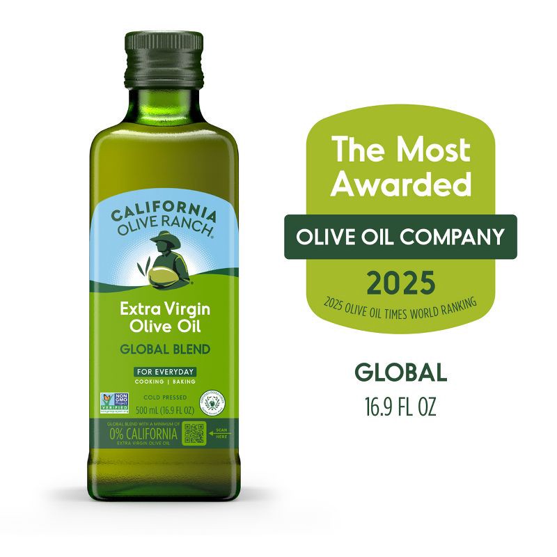 slide 2 of 8, California Olive Ranch Global Blend Extra Virgin Olive Oil - 16.9 fl oz, 16.9 fl oz