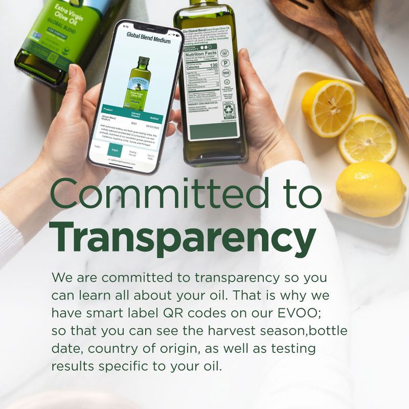 slide 8 of 8, California Olive Ranch Global Blend Extra Virgin Olive Oil - 25.4 fl oz, 25.4 fl oz