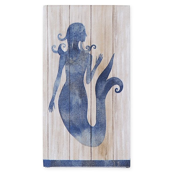 slide 1 of 2, Creative Converting Blue Mermaid Paper Guest Towels, 16 ct
