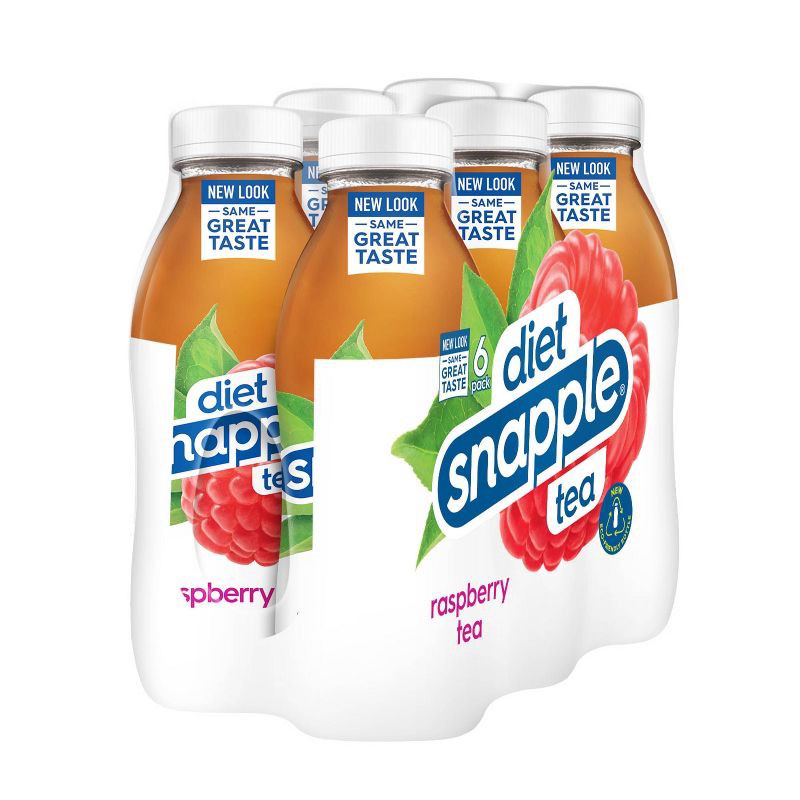 slide 4 of 9, Snapple Zero Sugar Raspberry Tea - 6pk/16 fl oz Bottles, 6 ct; 16 fl oz
