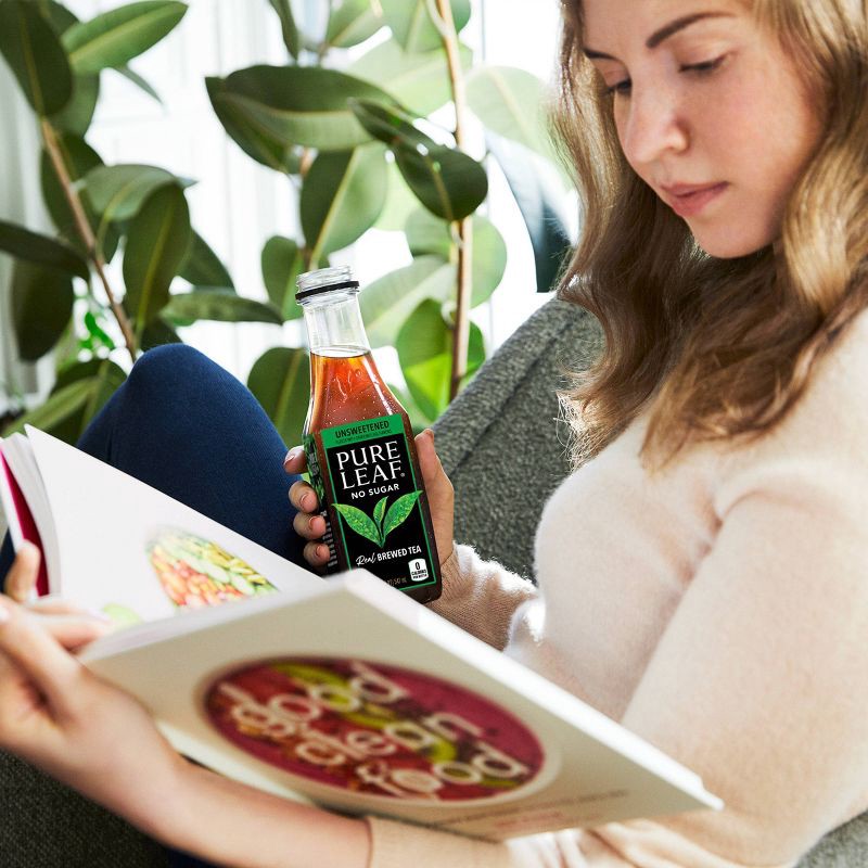 slide 5 of 8, PURE LEAF RTD Pure Leaf Unsweetened Iced Tea - 18.5 fl oz Bottle, 18.5 fl oz