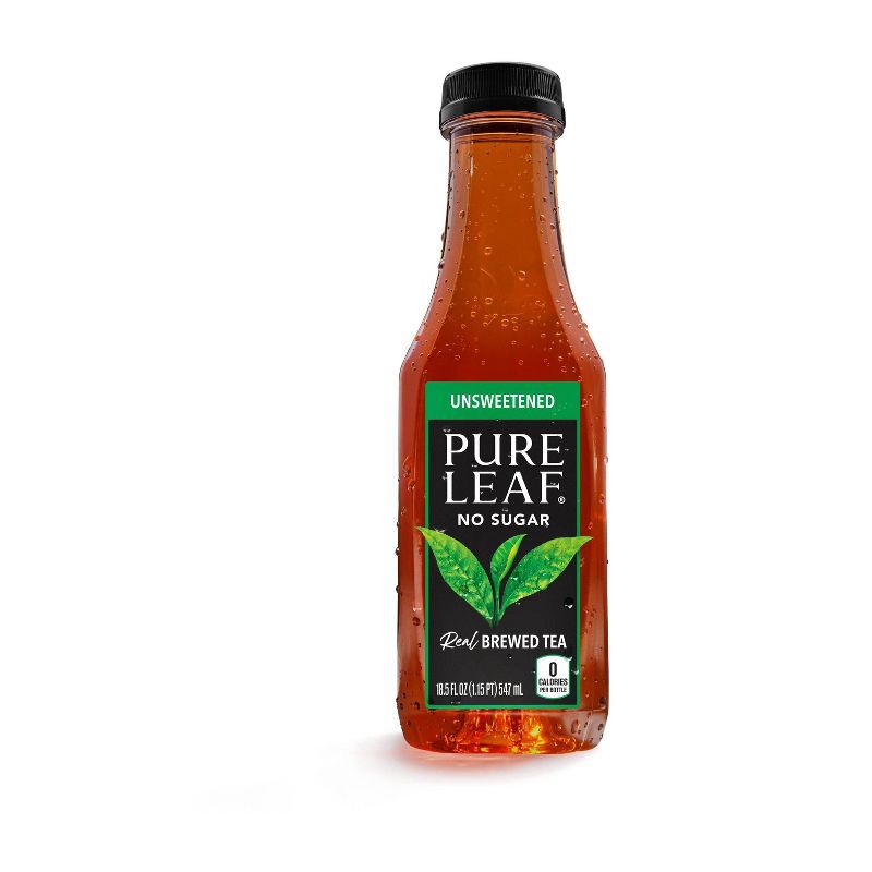 slide 6 of 8, PURE LEAF RTD Pure Leaf Unsweetened Iced Tea - 18.5 fl oz Bottle, 18.5 fl oz