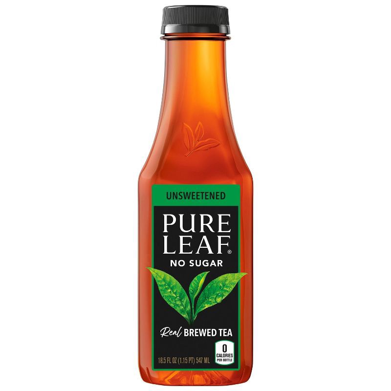 slide 1 of 5, PURE LEAF RTD Pure Leaf Unsweetened Iced Tea - 18.5 fl oz Bottle, 18.5 fl oz