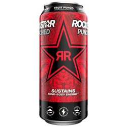 Rockstar Punched Fruit Punch Energy Drink - 16 fl oz can