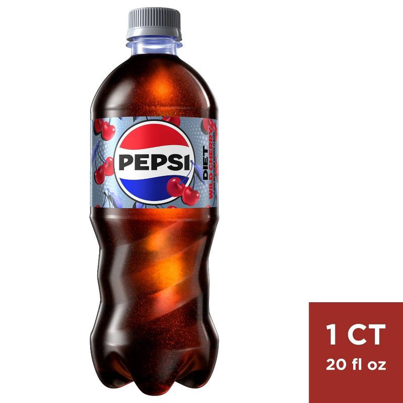 slide 1 of 7, Diet Pepsi Wild Cherry - 20 fl oz Bottle, 20 fl oz