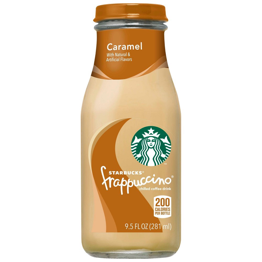 Starbucks Caramel Frappuccino Chilled Coffee Drink 9.5 oz Bottles - Shop  Coffee at H-E-B