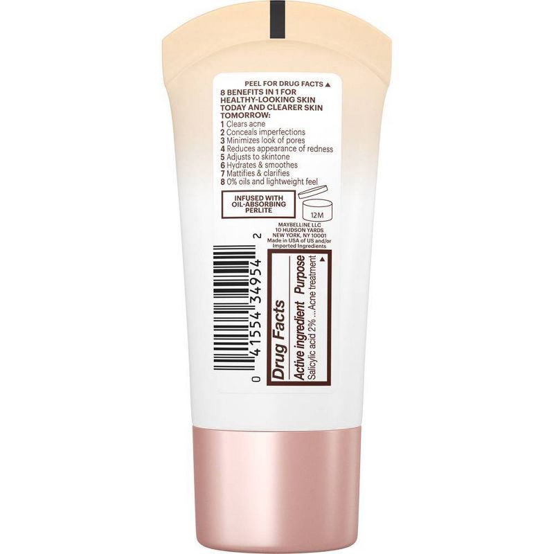 slide 2 of 6, Maybelline Dream Pure BB Cream - 110 Light/Medium - 1 fl oz, 1 fl oz