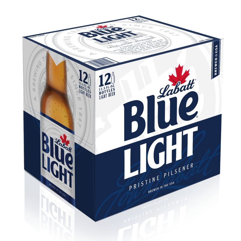 slide 2 of 8, Labatt Blue Light Canadian Pilsener Beer - 12pk/12 fl oz Bottles, 12 ct; 12 fl oz