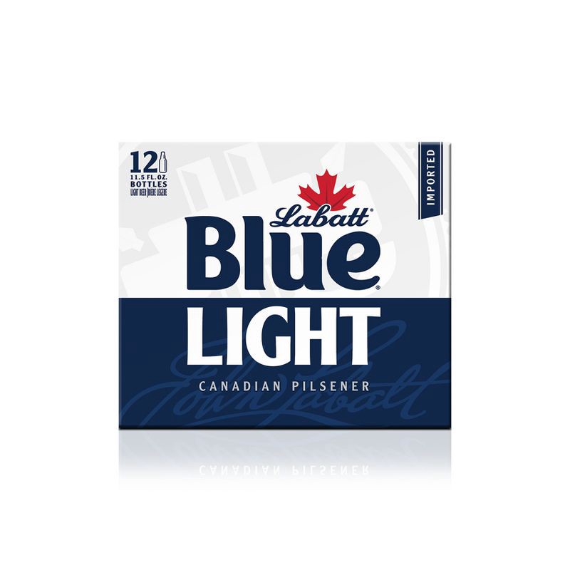 slide 6 of 8, Labatt Blue Light Canadian Pilsener Beer - 12pk/12 fl oz Bottles, 12 ct; 12 fl oz
