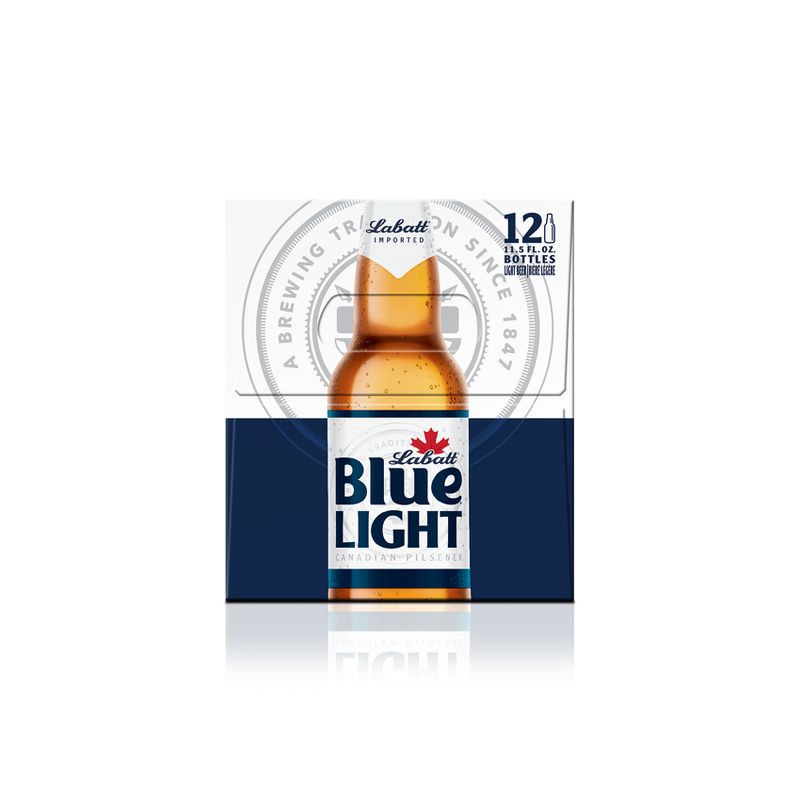 slide 8 of 8, Labatt Blue Light Canadian Pilsener Beer - 12pk/12 fl oz Bottles, 12 ct; 12 fl oz
