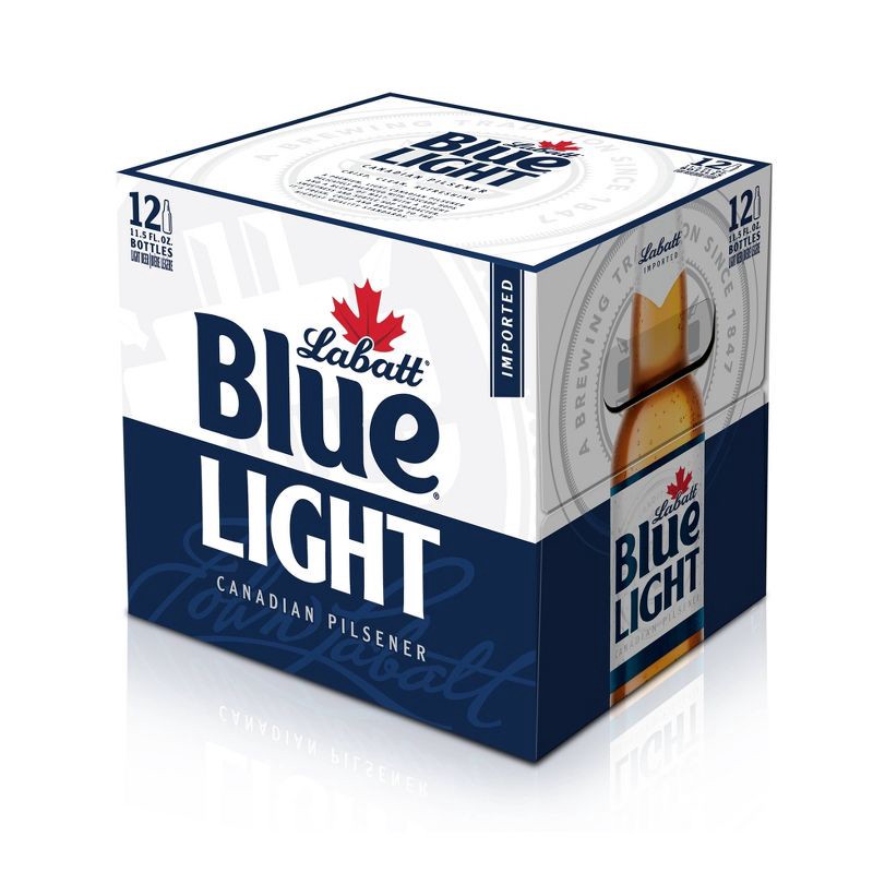 Labatt Blue Light Canadian Pilsener Beer 12pk/12 fl oz Bottles 12 ct