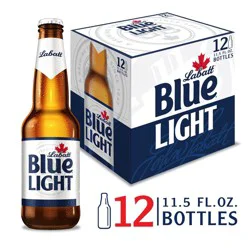 Labatt Blue Light Canadian Pilsener Beer - 12pk/12 fl oz Bottles