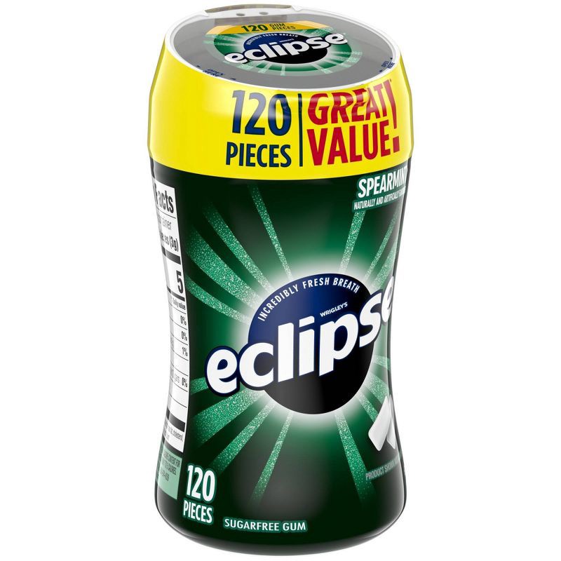 slide 8 of 10, Eclipse Spearmint Gum Sugar Free Chewing Gum Bulk - 120ct, 120 ct