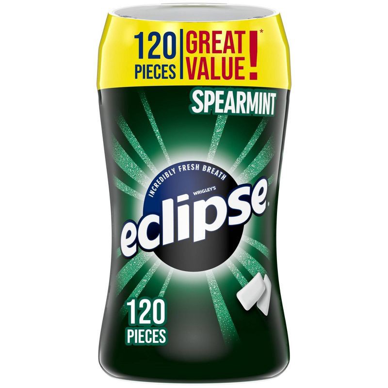 slide 1 of 10, Eclipse Sugar-Free Spearmint Gum Chewing Gum Bulk - 120ct, 120 ct