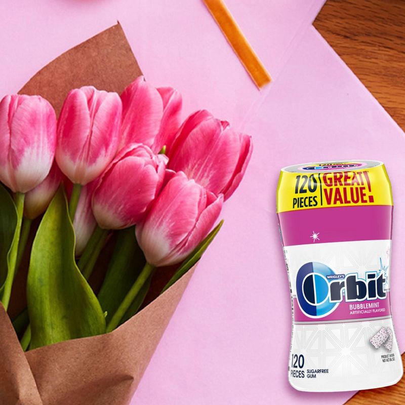 slide 5 of 11, Orbit Bubblemint Sugar Free Gum - 120ct, 120 ct
