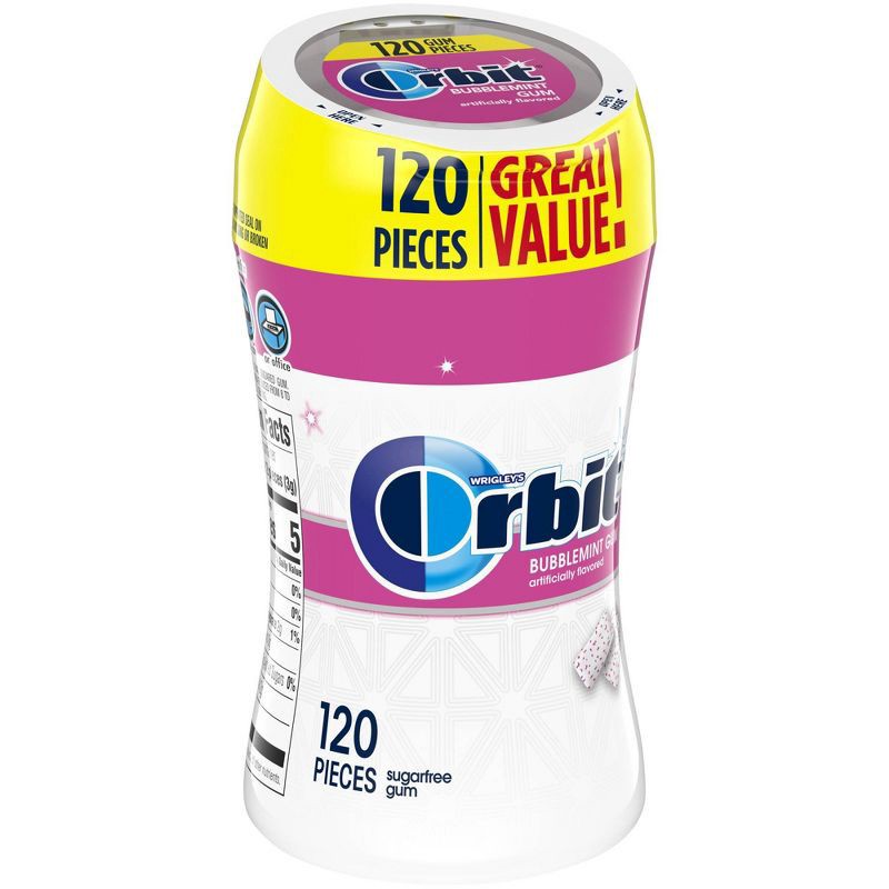 slide 6 of 6, Orbit Bubblemint Sugar Free Gum - 120ct, 120 ct