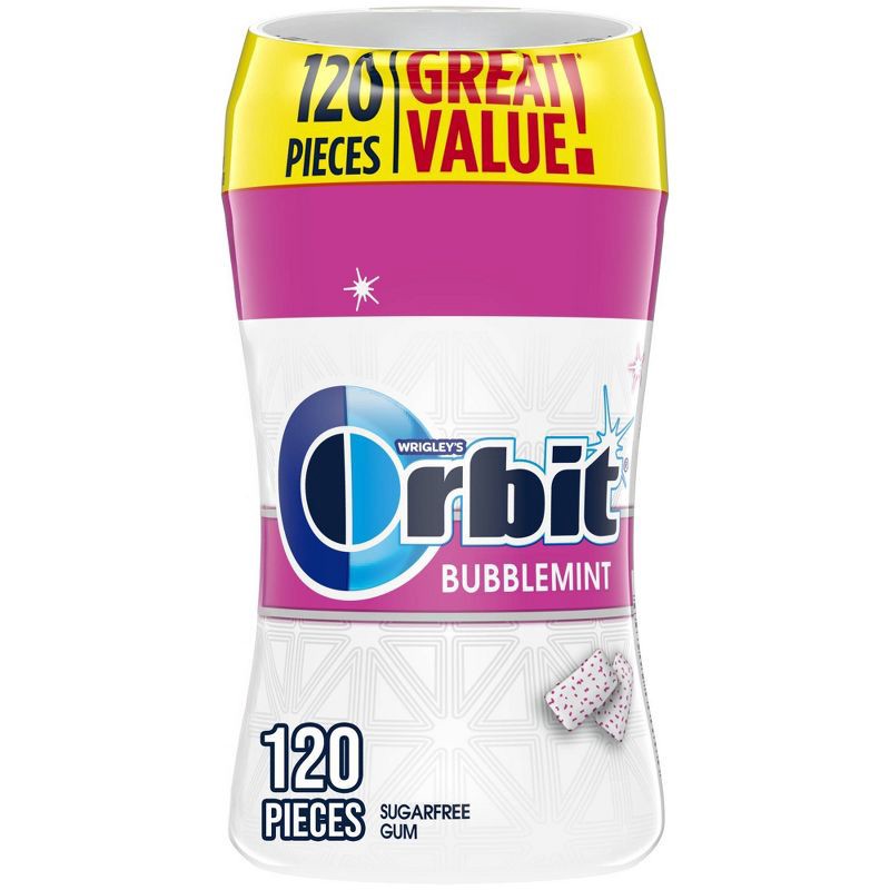 slide 1 of 9, Orbit Bubblemint Sugar Free Gum - 120ct, 120 ct