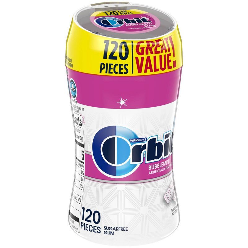 slide 8 of 9, Orbit Bubblemint Sugar Free Gum - 120ct, 120 ct