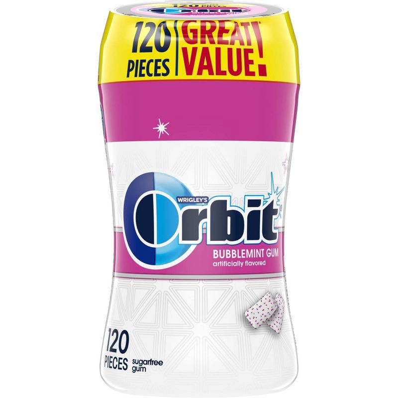 slide 1 of 6, Orbit Bubblemint Sugar Free Gum - 120ct, 120 ct