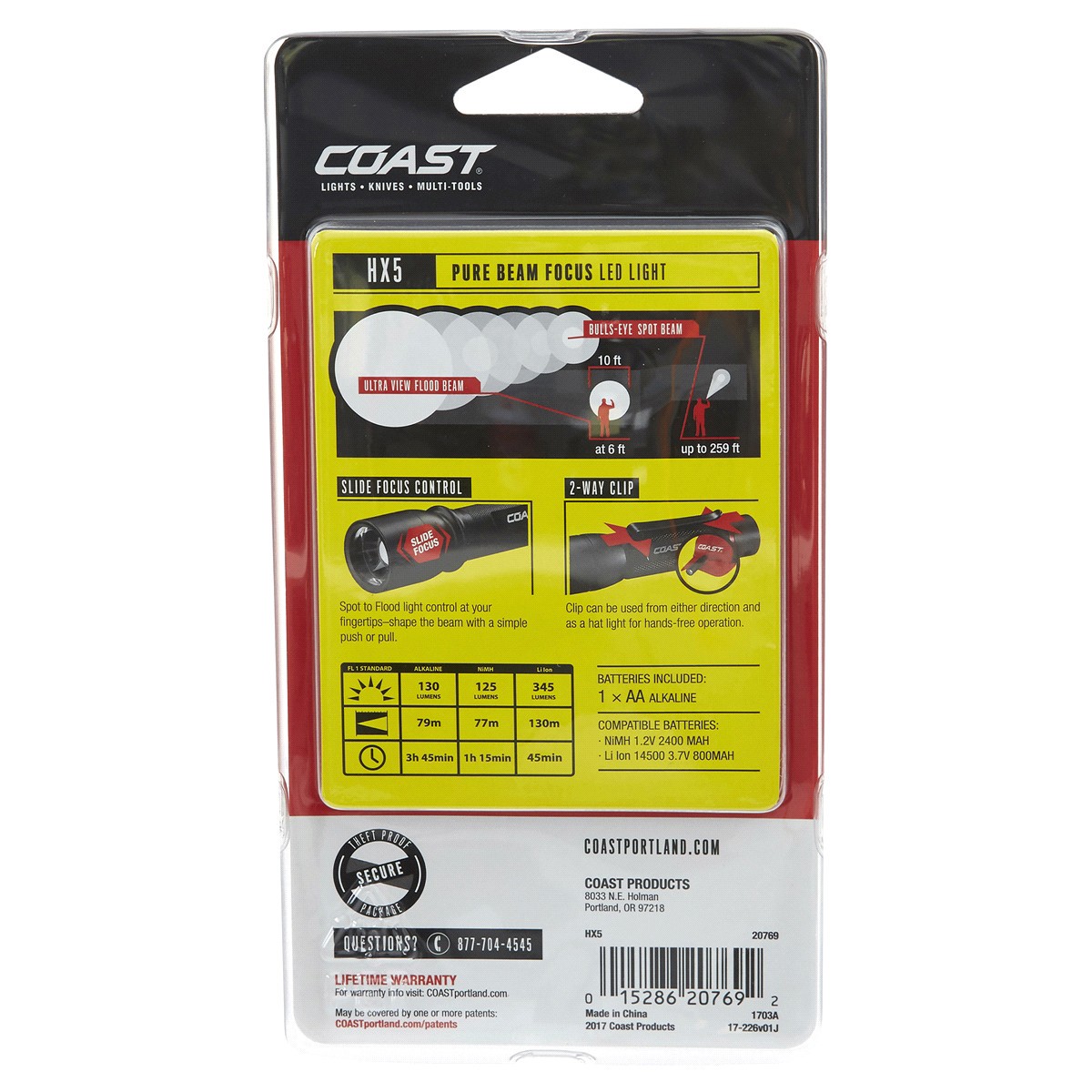 slide 2 of 2, Coast HX5 Flashlight 1 ea, 1 ct