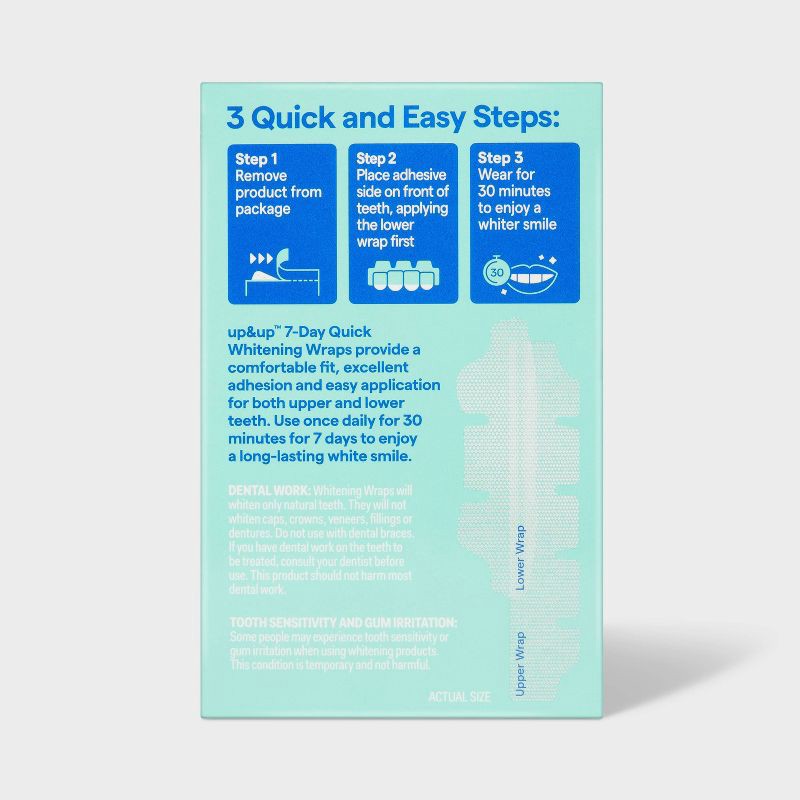 slide 3 of 3, 7-Day Quick Whitening Wraps - up&up™, 1 ct