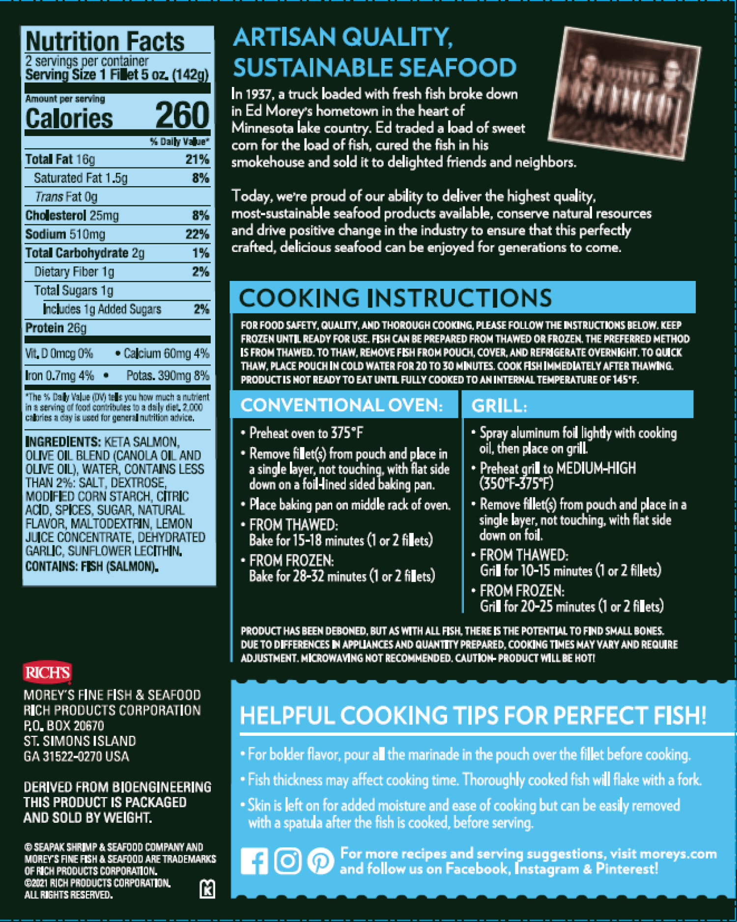 slide 2 of 2, Morey's Lemon Dill Fillets 2 ea, 2 ct