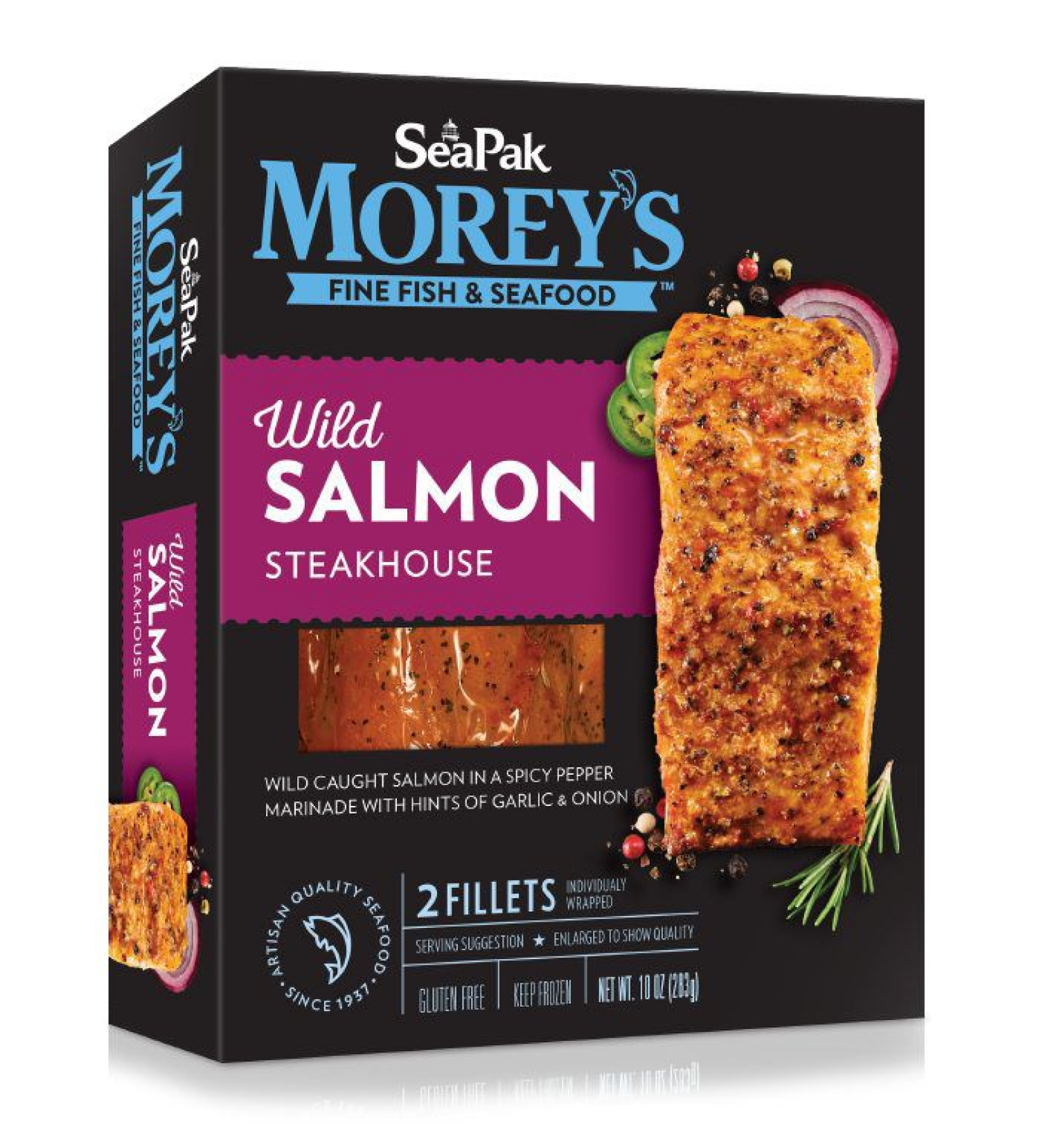 slide 1 of 2, Morey's Wild Steakhouse Salmon 10 oz, 10 oz