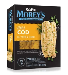 SeaPak Morey's Butter & Herb Wild Cod 2 ea