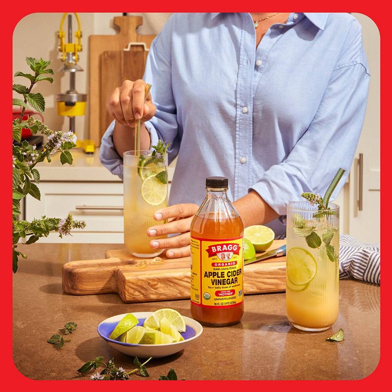 slide 5 of 7, Bragg Organic Apple Cider Vinegar - 16 fl oz, 16 fl oz