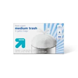 Medium Trash Bags Fresh Scent 8 Gallon - 56ct - up & up