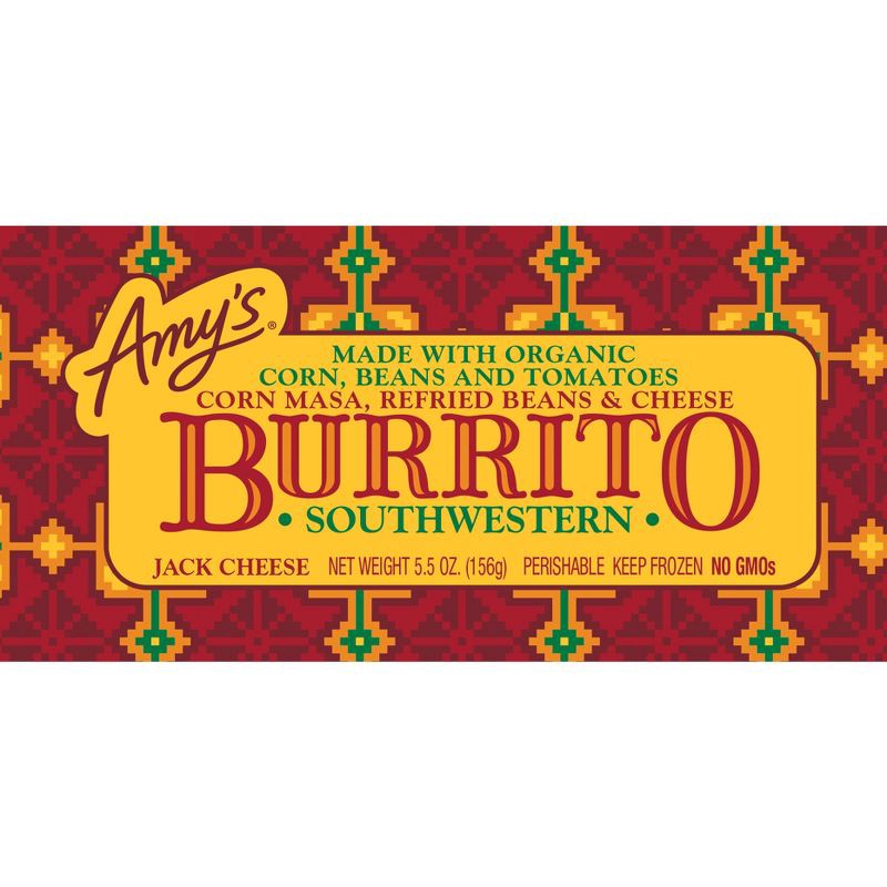 slide 3 of 4, Amy's Southwestern Frozen Burrito - 5.5oz, 5.5 oz